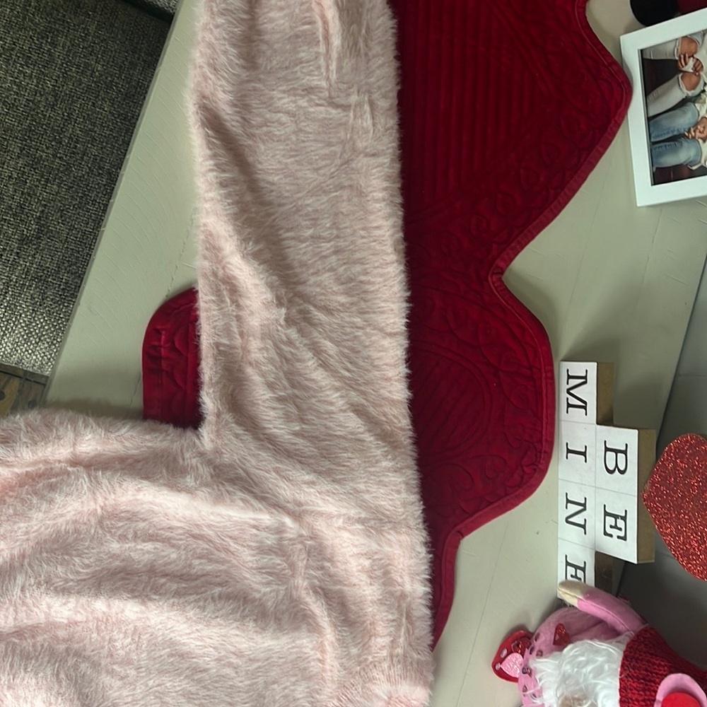 Cozy Pink Fuzzy Sweater - Picture 4 of 4